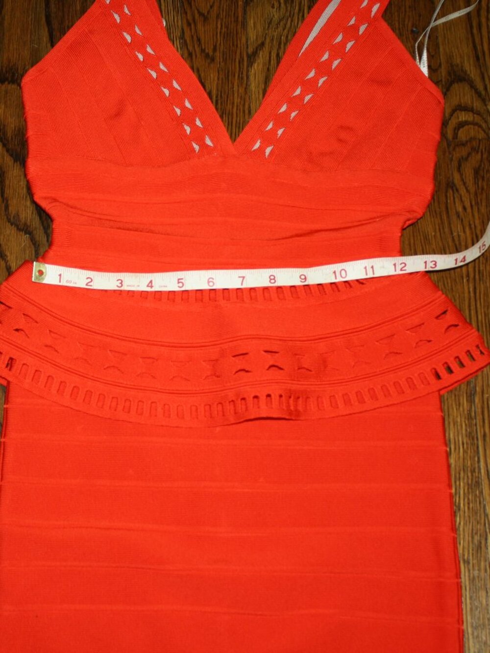 NWT Herve Leger - Rebeca Cutout Peplum Bandage Dress - Size Small - Picture 8 of 15